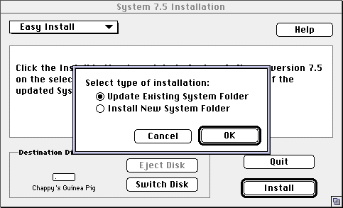 clean install